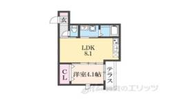 THE RESIDENCE KYOTO HIGASHINO間取り図面