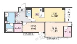 シャーメゾン三条東山間取り図面