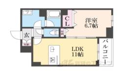 シャーメゾン三条東山間取り図面