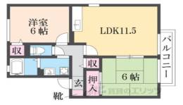 セジュール大安寺２間取り図面