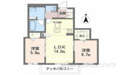 クリスタル　シャーメゾン間取り図面