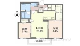 クリスタル　シャーメゾン間取り図面