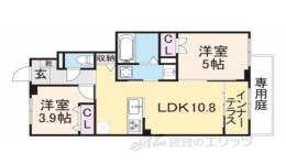 交野市郡津4丁目アパート新築工事間取り図面