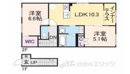交野市郡津4丁目アパート新築工事間取り図面