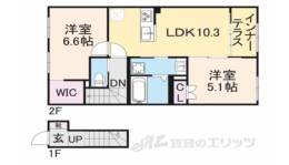 交野市郡津4丁目アパート新築工事間取り図面