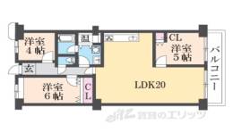 コトーハイツ伏見稲荷C棟間取り図面