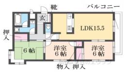 グリーンコート野間間取り図面