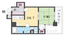 ライオンズマンション四条大宮間取り図面