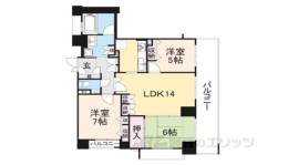 エスリード高田市駅南間取り図面