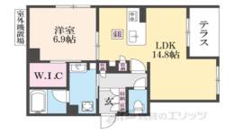 ディアマンテ鴨川五条間取り図面