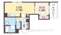 ディアマンテ鴨川五条間取り図面