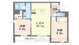 シャーメゾン　オークルート五位堂間取り図面