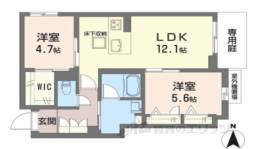 シャーメゾン　香芝　ワイケイ間取り図面