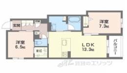 シャーメゾン　香芝　ワイケイ間取り図面