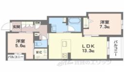 シャーメゾン　香芝　ワイケイ間取り図面