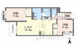 シャーメゾン　香芝　ワイケイ間取り図面