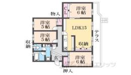 膳所ハイツ6号棟間取り図面