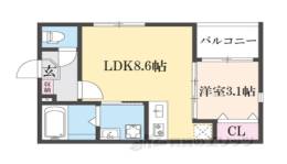 ハーモニーテラス吉祥院西定成町間取り図面