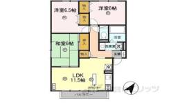 グリーンフォーレスト伊丹A棟間取り図面