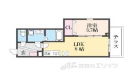 シエーナ川西中央３間取り図面