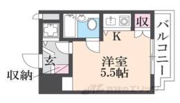 ライオンズマンション京都河原町間取り図面