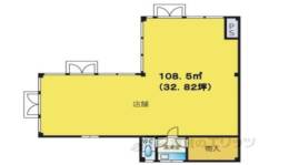 野洲市北野１丁目貸店舗・事務所間取り図面