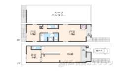 森本町天神森6-4店舗付住宅間取り図面