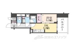 アスヴェル京都西大路SOUTH間取り図面