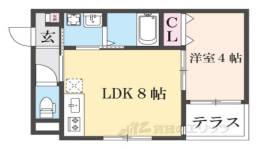 ＡＬＥＧＲＩＡ香里園２間取り図面