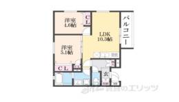 クリエオーレ秦町間取り図面