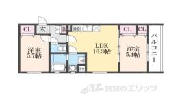 クリエオーレ秦町間取り図面