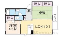 アーバヒルB間取り図面