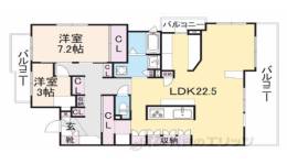 イーグルコート衣笠平野道間取り図面