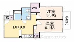 クレスト正法寺24間取り図面