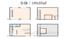 草津市大路2丁目3-10間取り図面