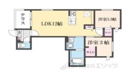 REGALEST二条間取り図面