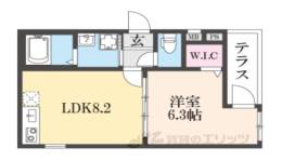 フジパレス瓜生堂３番館間取り図面