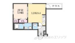 フジパレス瓜生堂３番館間取り図面