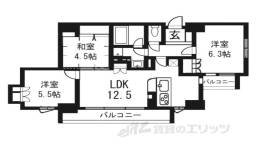 イーグルコート御所南間取り図面