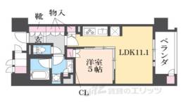 ブランズ京都河原町通間取り図面