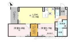 Ｄ－ＲＯＯＭ小篠原間取り図面