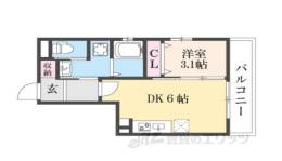 Ｌｉｖｅ　Ｆｌａｔ京都西院間取り図面