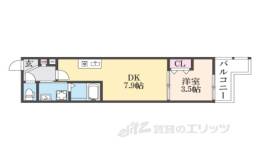 仮称）深草仙石屋敷町新築アパート間取り図面
