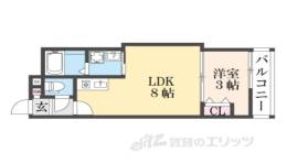 仮称）深草仙石屋敷町新築アパート間取り図面
