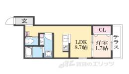 GAZELLE NOAH尼崎尾浜２間取り図面