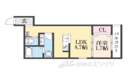 GAZELLE NOAH尼崎尾浜２間取り図面