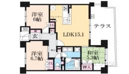 パークホームズ嵯峨嵐山桜邸間取り図面