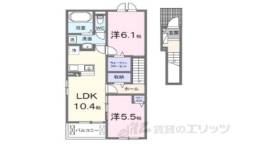 フラン・ソレイユ学園前間取り図面
