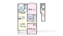 フラン・ソレイユ学園前間取り図面