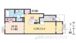 セレノ生駒１間取り図面